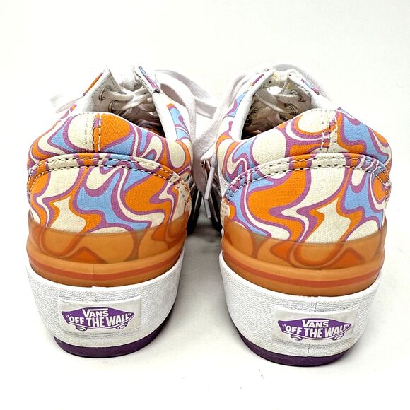 Vans Old Skool Stackform UV Activated Ink Peace Platform Sneakers Women Sz 7.5 - Picture 4 of 12